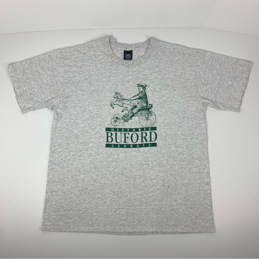 Vintage Buford Georgia T-Shirt Historic Hometown USA 90’s Tee Size XL